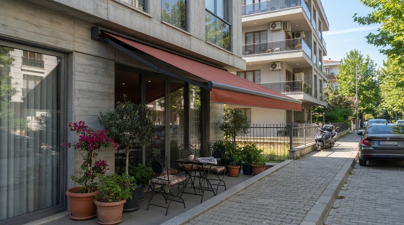 Narlıdere Mafsallı Tente uygulaması
