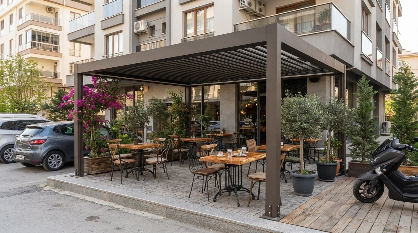 Narlıdere Bioklimatik Pergola uygulaması